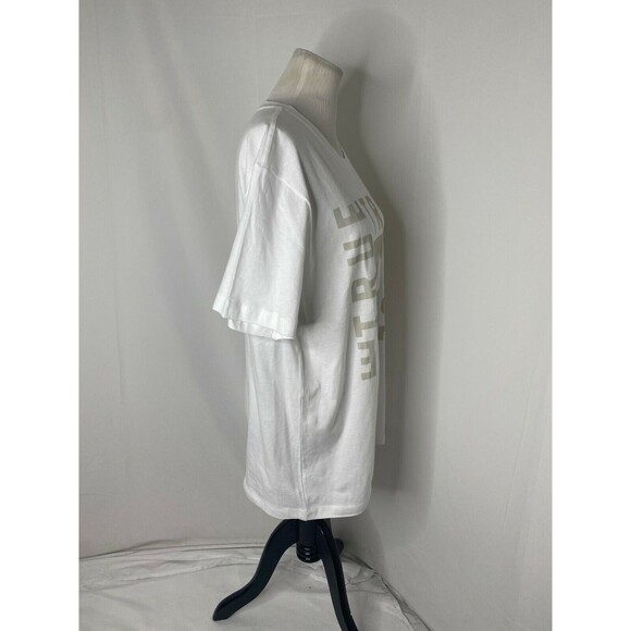 True Religion Men's Shirt White Short Sleeve Horseshoe Logo Crewneck Size XL - Picture 4 of 8